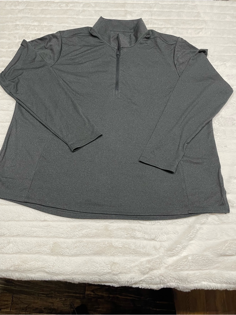 Women’s Gray Quarter-Zip Long Sleeve Shirt
